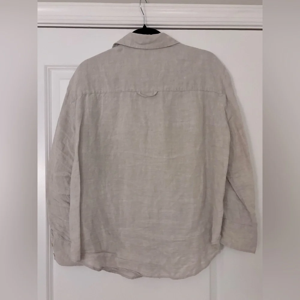 AYR - Linen Button-Up Shirt - Picture 2 of 3